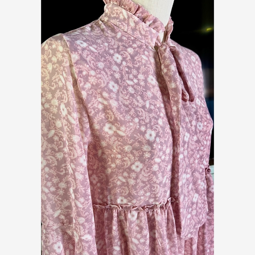 Misa Los Angeles Pink Floral Dress XS - Picture 8 of 9